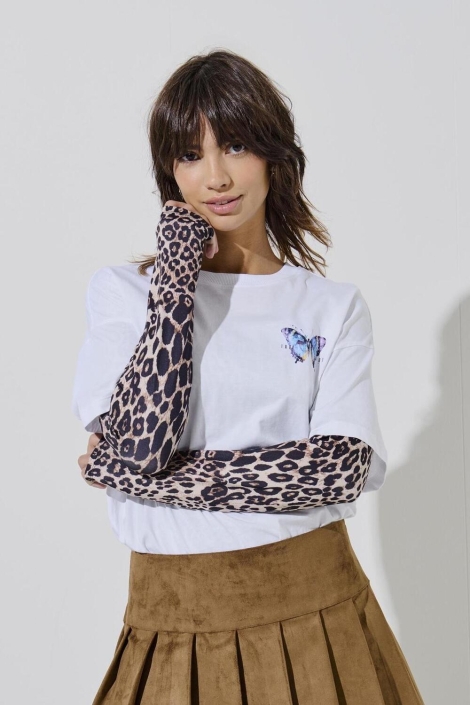 Only onllone aop l/s two way top jrs